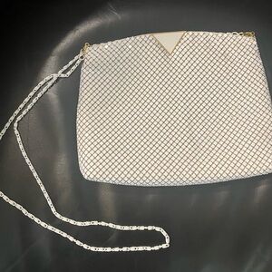Another Y&S Original White Metal Mesh Shoulder Bag